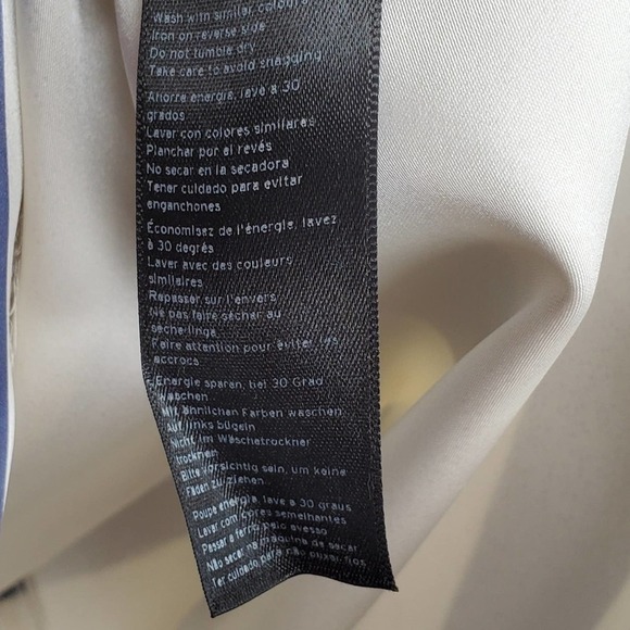 Topshop Striped Midi Skirt Asymmetric Navy Size 4 - Picture 8 of 13